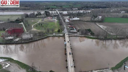 Son 2 günde Tunca Nehri'nin debisi 6, Meriç nehrinin debisi ise 3 kat arttı