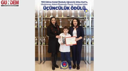 TED Edirne Koleji'ne uluslararası piyano gururu