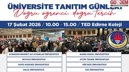 Üniversiteler TED Edirne Koleji'nde öğrencilerle buluşuyor