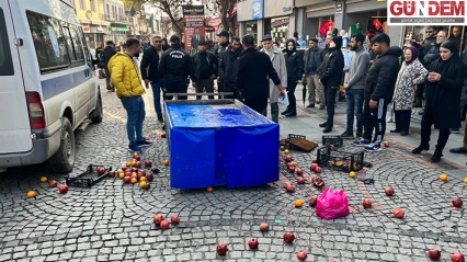 Zabıta ekiplerinin müdahalesine vatandaştan tepki