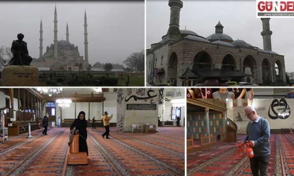 Edirne'deki camiler 11 ayın sultanını gül suyuyla karşılıyor