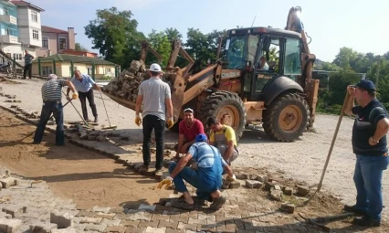 Süloğlu'nda yol çalışması