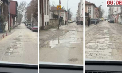 Maarif Caddesi tarlaya döndü