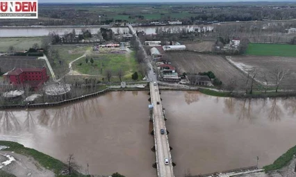 Son 2 günde Tunca Nehri'nin debisi 6, Meriç nehrinin debisi ise 3 kat arttı