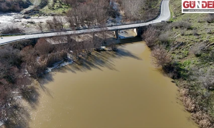 Teke Deresi yağışlarla yeniden akmaya başladı
