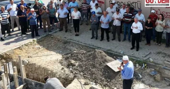 Yazlık düğün salonunun temeli atıldı