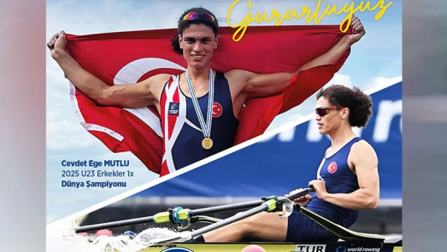 Altın madalyalı şampiyon TED Edirne Kürek Kulübü'nde