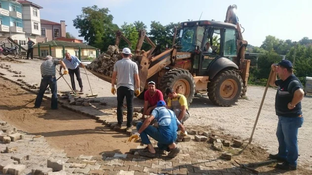 Süloğlu'nda yol çalışması