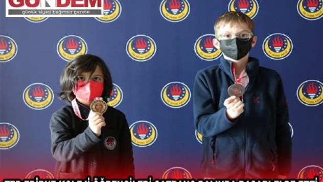TED Edirne Koleji öğrencileri satranç dalında başarı elde etti