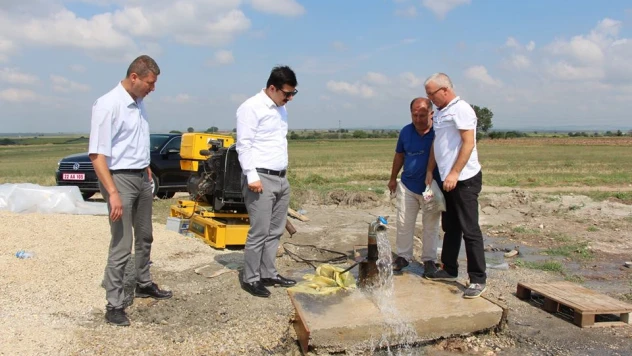 Hacıdanişment'te sondaj çalışması