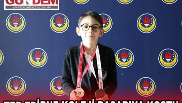 TED EDİRNE KOLEJİ BAŞARIYA KOŞTU