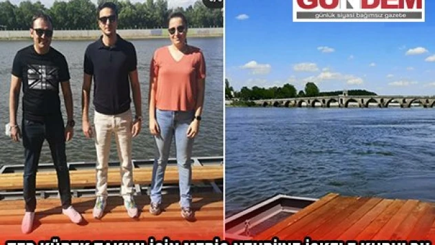 TED Kürek takımı için Meriç Nehri'ne iskele kuruldu