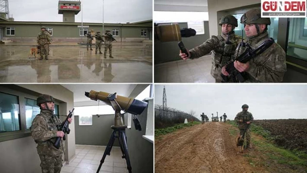 'Hudut kartalları' yılbaşını vatan nöbetinde karşıladı