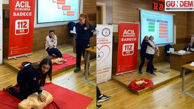 İYEMER'den öğrencilere ilk yardım farkındalık semineri