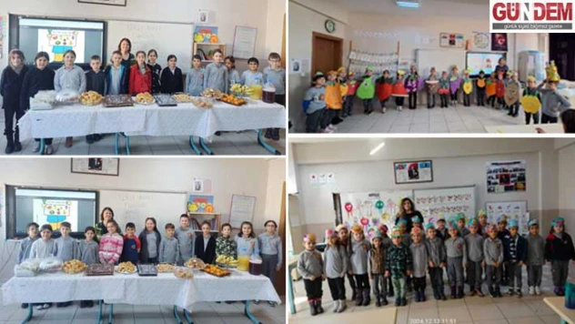Kadripaşa İlkokulu'nda öğrenciler Yerli Malı Haftası'nı kutladı