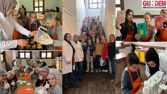 Küçük ustalar iş başında: Öğrenciler ev işlerini öğreniyor