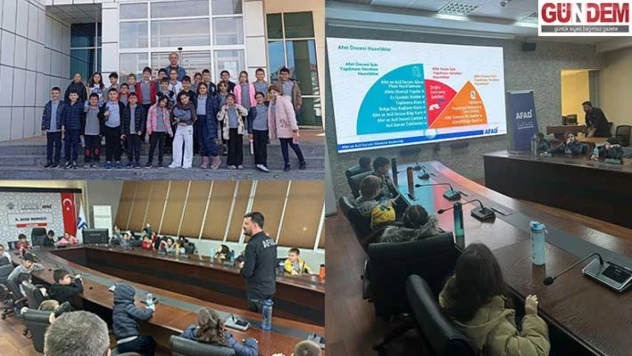 Öğrenciler afetlere hazırlığı öğrendi