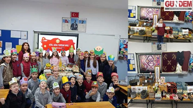 Öğrencilerden tasarruf ve kültür temalı sergi