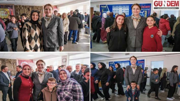 Öğrencilerin dayanışma kermesine yoğun ilgi