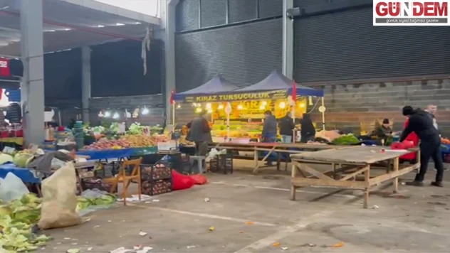 Olumsuz hava şartları pazarı boş bıraktı