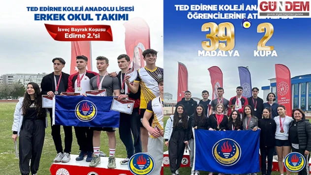 TED Edirne Koleji'nden Atletizmde bir başarı daha