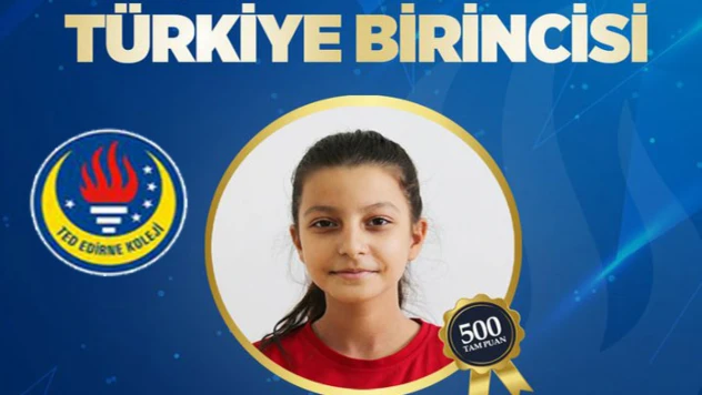TED Edirne Koleji'nden büyük başarı