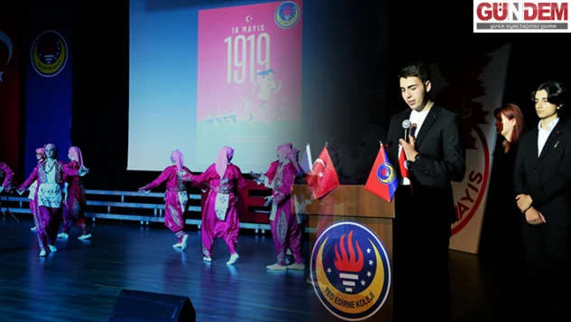 TED Edirne Koleji öğrencilerinden 104. yıla özel tören