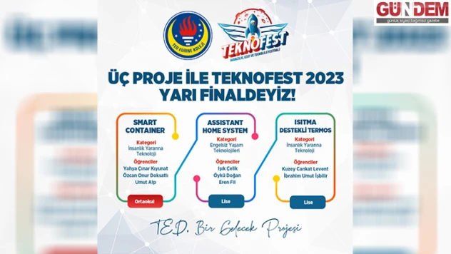 TED Edirne Koleji, TeknoFest 2023'de yarı finalde