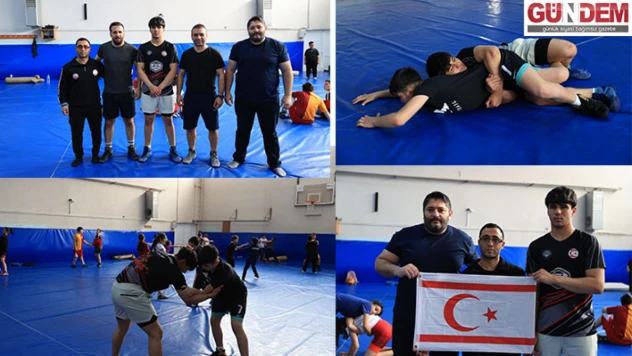 Türkiye'den KKTC'li güreşçilere destek