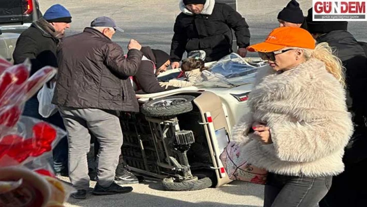 Kaza ucuz atlatıldı