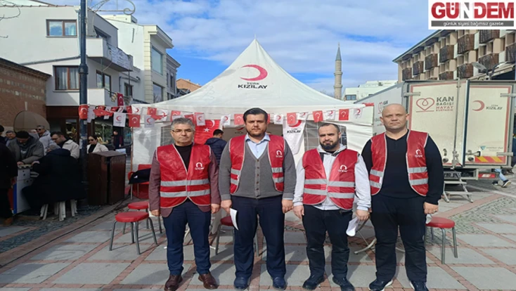 Edirne’de kan bağışı seferberliğine yoğun ilgi