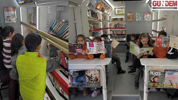 Gezici kütüphane kırsaldaki çocuklara okuma kapısı açıyor