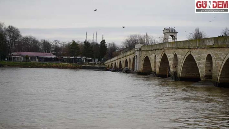 Meriç Nehri’nde Su Seviyesi Gerilemeye Başladı