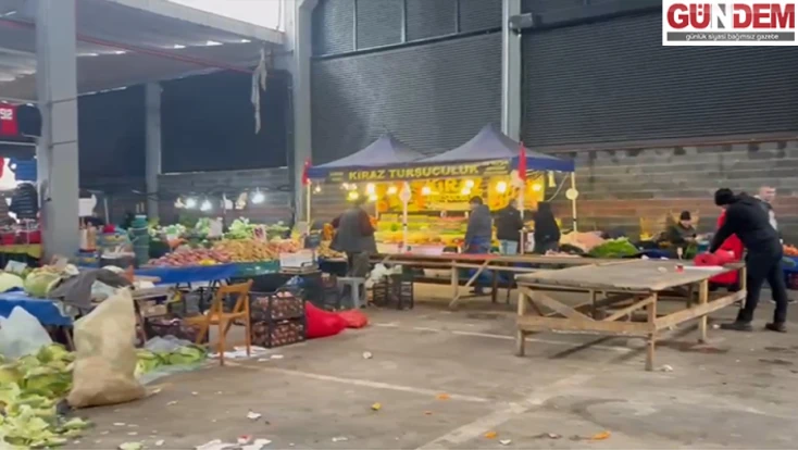 Olumsuz hava şartları pazarı boş bıraktı