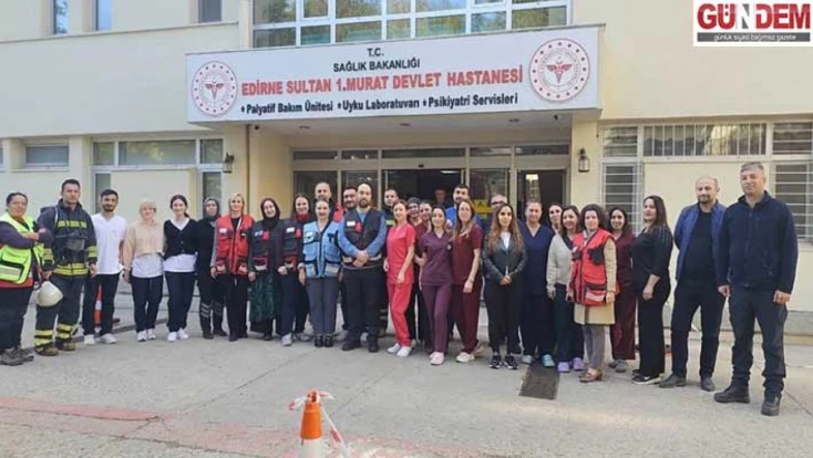 Psikiyatri servisinde gerçeğini aratmayan yangın tatbikatı