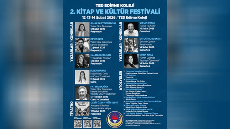 TED Edirne Koleji Kitap ve Kültür Festivali kapılarını açıyor