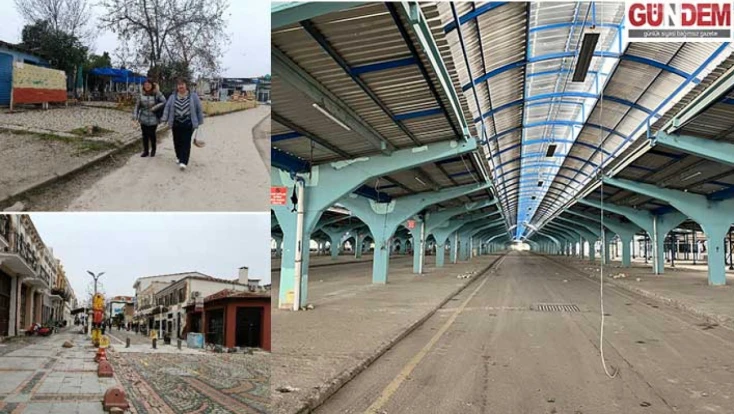 Ulus Pazarı belediyenin kararıyla kapandı, çarşı boş kaldı