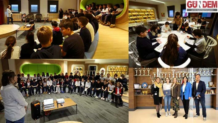 Yazar Aylin Aydın, TED'li öğrencilerle buluştu