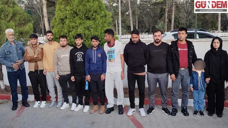 12 düzensiz göçmen yakalandı