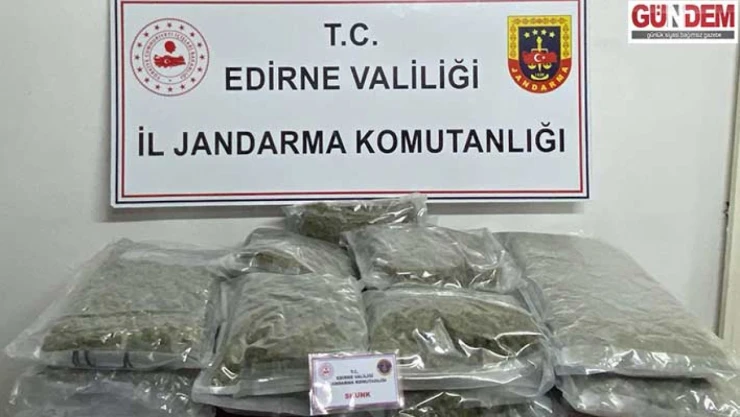 16 kilo 500 gram skunk ele geçirildi