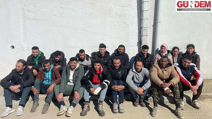 17 düzensiz göçmen yakalandı