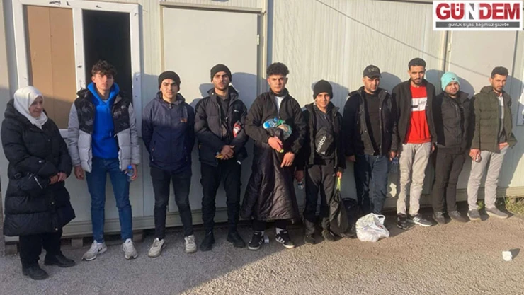 19 düzensiz göçmen yakalandı