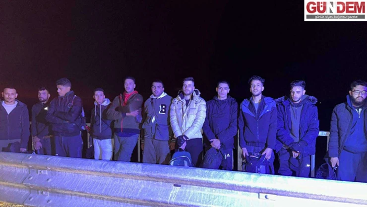 21 düzensiz göçmen yakalandı