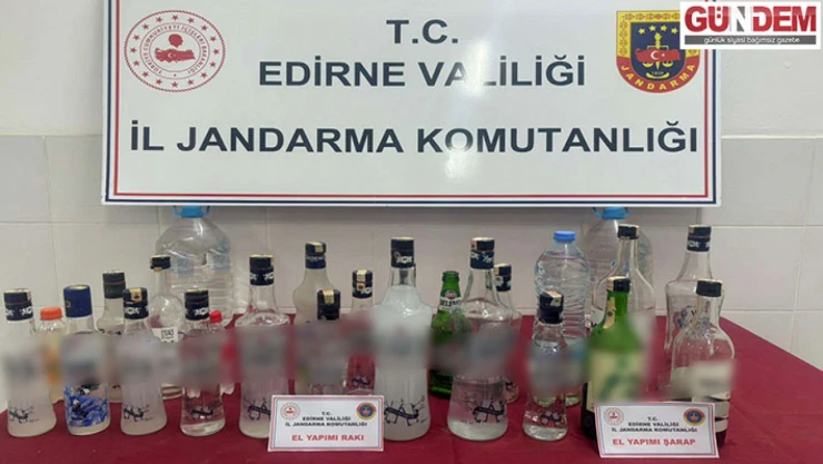 29 litre el yapımı sahte içki ele geçirildi
