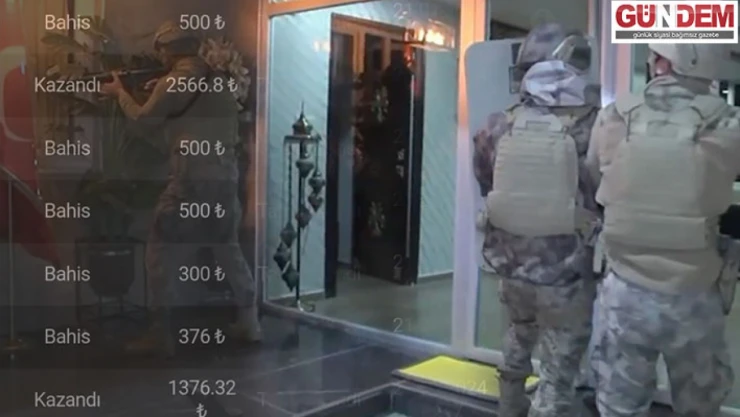 31 ilde yasadışı bahis ve şans oyunları operasyonunda 275 gözaltı