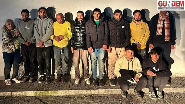 36 düzensiz göçmen yakalandı