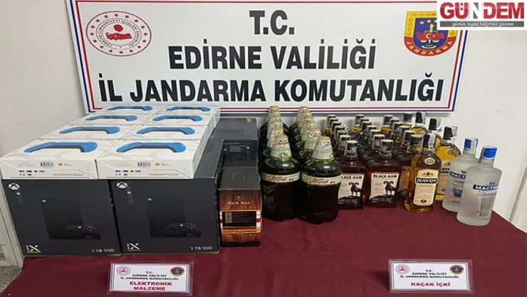 40 şişe gümrük kaçağı alkol ele geçirildi