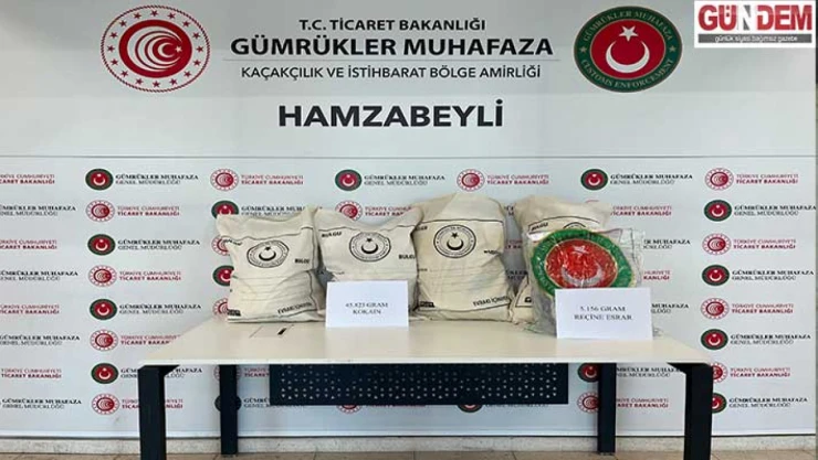 50 kilo 979 gram uyuşturucu ele geçirildi