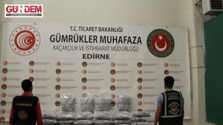 69 kilo 872 gram uyuşturucu ele geçirildi
