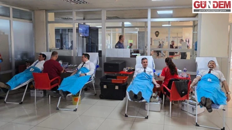 Adliye personelinden Kızılay'ın kan bağışı kampanyasına destek
